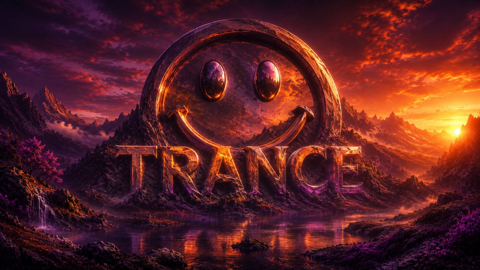Trance crowd and stage lights — the DJ Phalanx trance universe